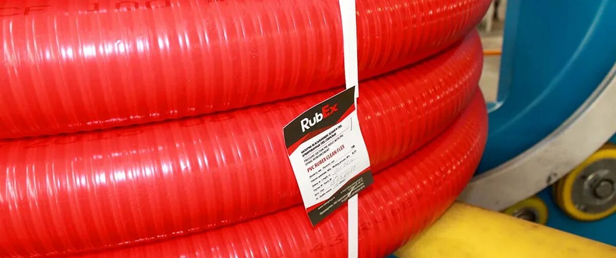 Шланг PVC Rubex 76. Шланг ПВХ "ассенизация" PVC Rubex clean 76. Рукав напорно-всасывающий ПВХ D=100мм Rubex clean Nord (кратно 6 метрам!), м. Шланг PVC Rubex clean 100.