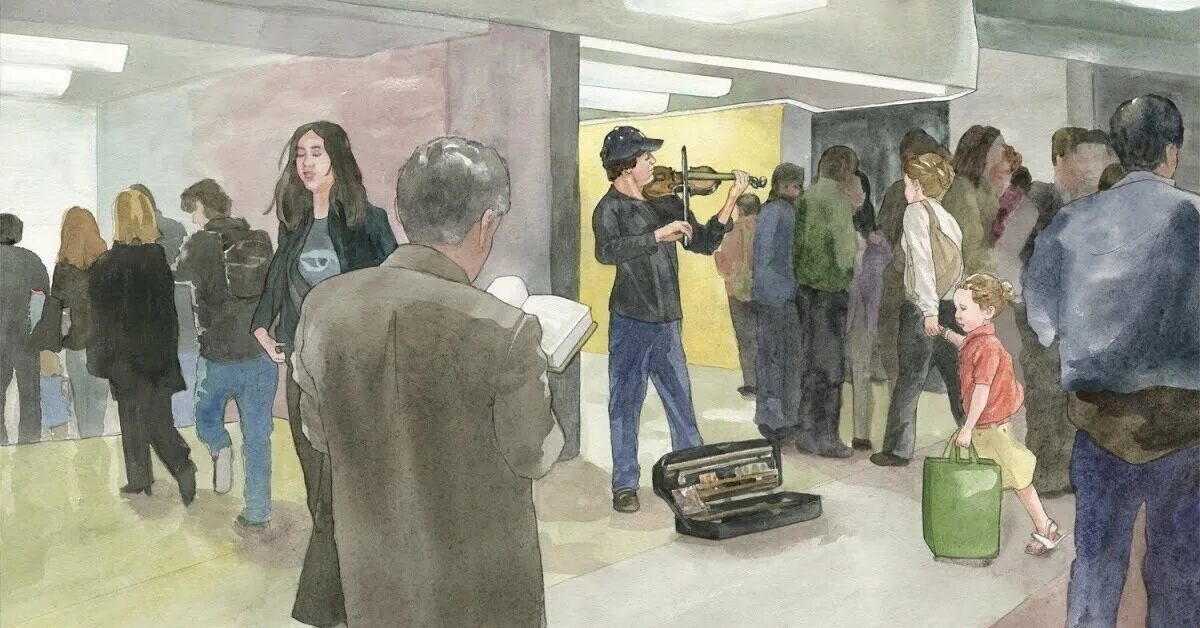 Эксперимент скрипач. Джошуа белл в метро. джошуа белл в метро социальный эксперимент. скрипач в метро джошуа белл. джошуа белл эксперимент.