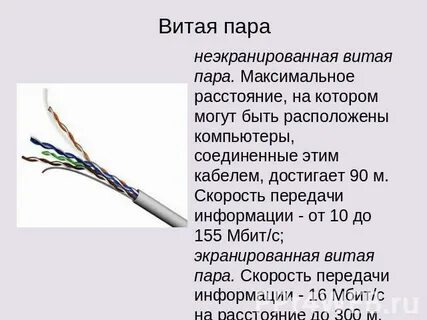 Длина сети витая пара