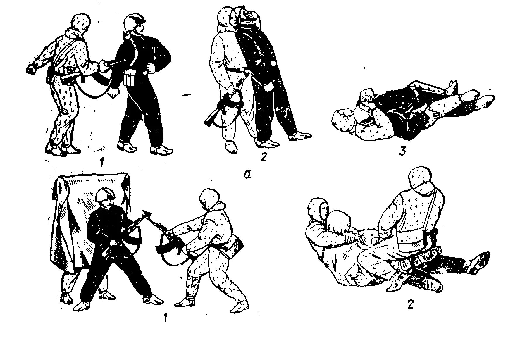 Исполнительские приемы. Спецназовские приемы. Приемы для обездвиживания противника.