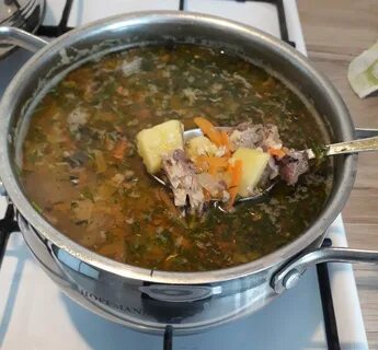 Суп рыбный из консервов горбуши с пшеном