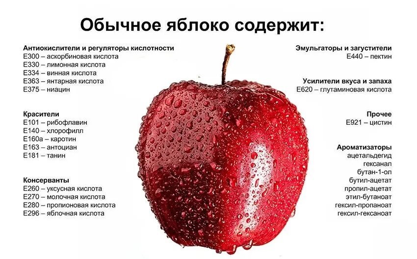 Какие содержатся в яблоке. Состав яблока. пищевые добавки в яблоке. химический состав яблока. е добавки в яблоке.