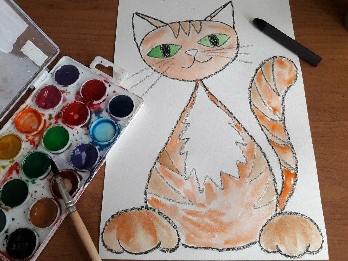 Рисуем кота с детьми. Рисование. Рисование кошки. Мастер класс по рисованию кота. Кот для рисования.