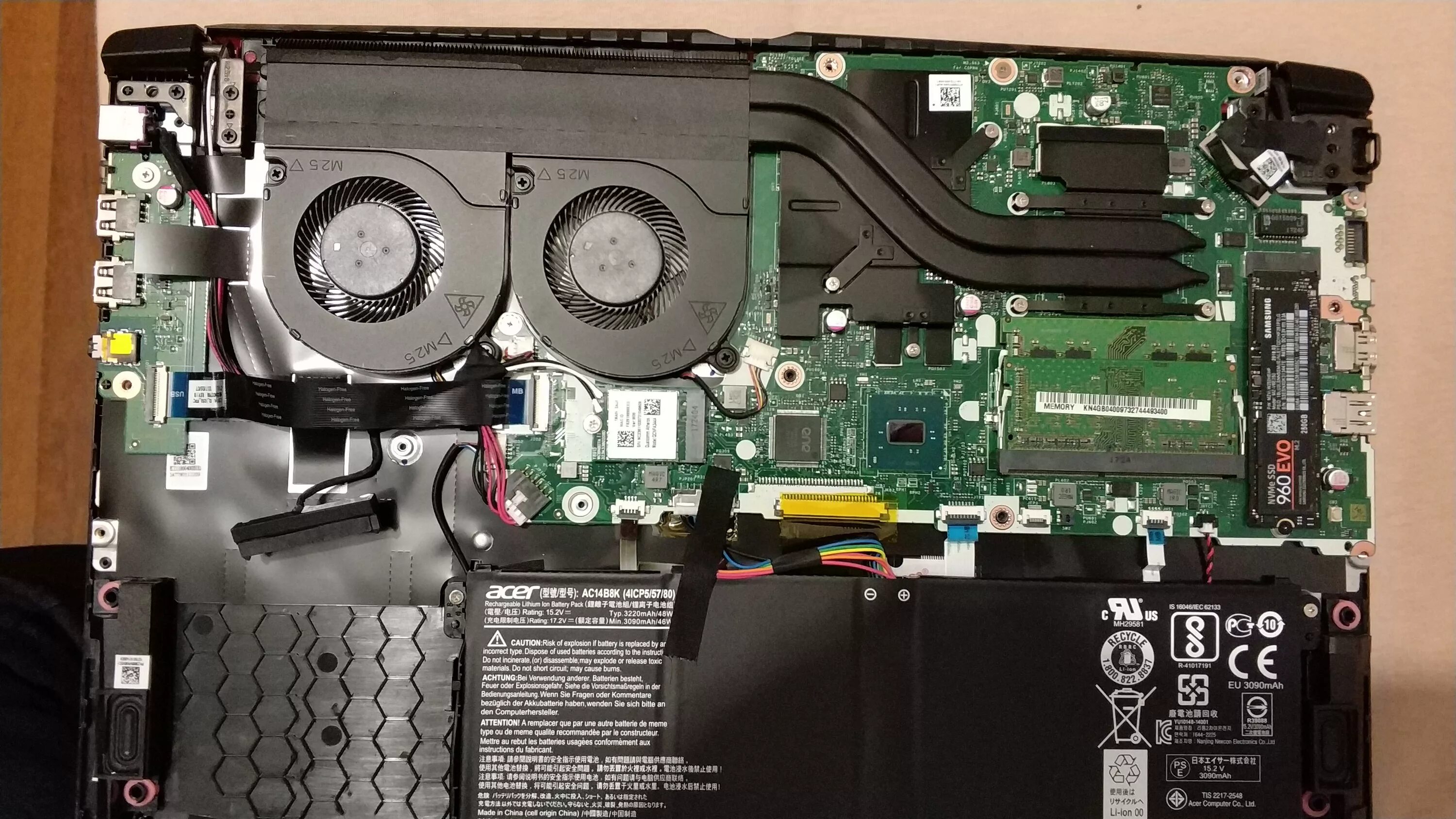 Acer Nitro 5 AN515-53-55G9 SSD Replacement - iFixit Repair Guide