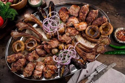 Кавказская кухня шашлык