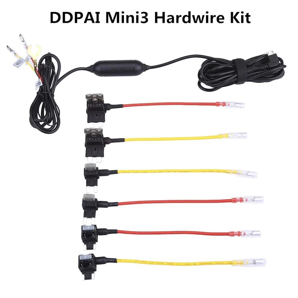 Кабель прямого подключения hardware kit. Ddpai mini hardware kit. ddpai mini 3 кабель-адаптер. ddpai hardwire kit for mini5 z40. проводка для видеорегистратора.