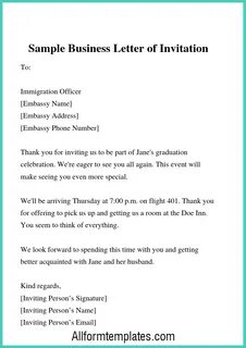Invitation letter