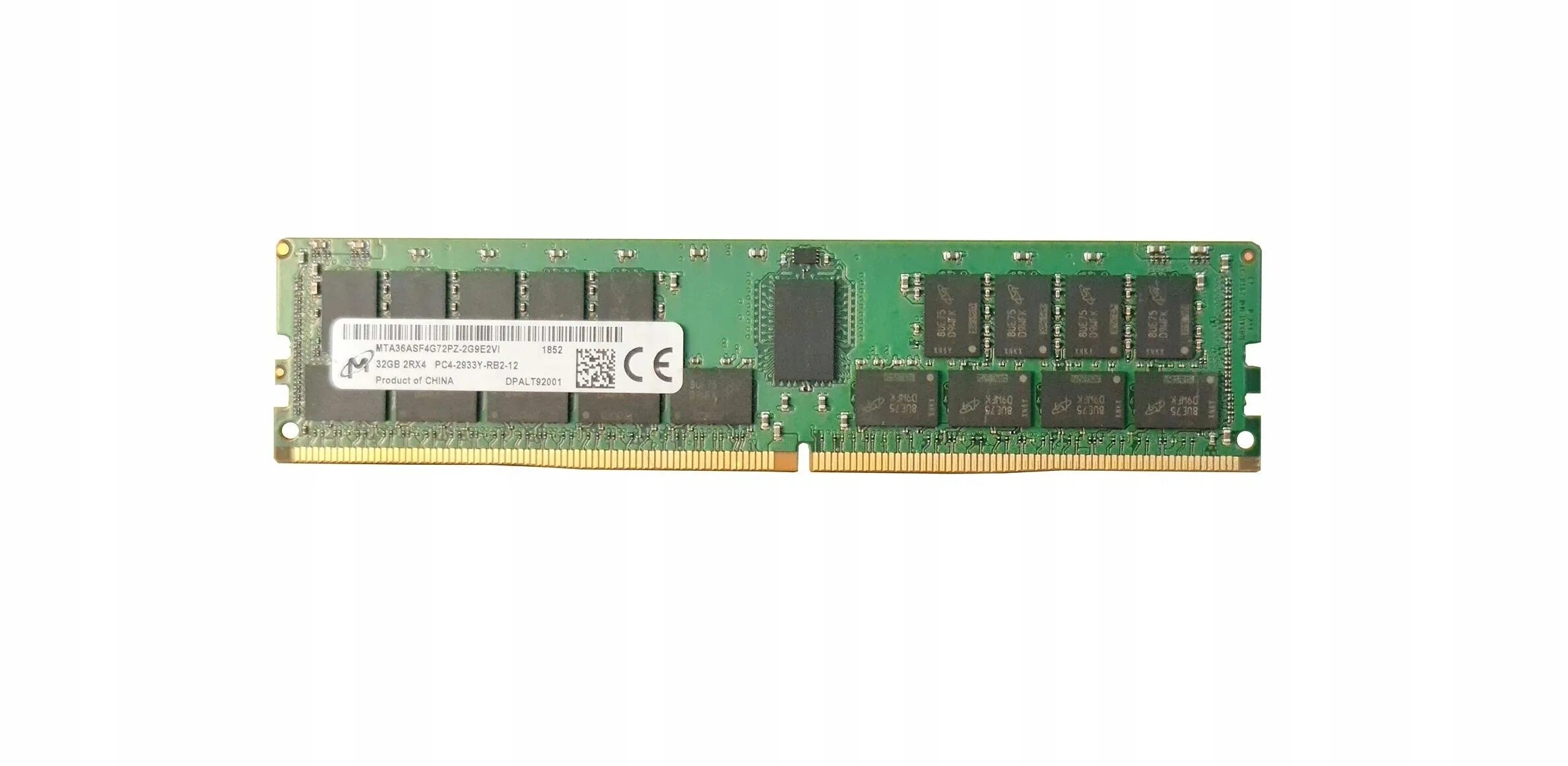 HPE 32gb 2rx4 pc4-2933y-r Smart Kit. Mta36asf4g72pz-2g1. Hynix 32gb 2rx4 pc4-2666v-rb2-111. Micron ddr4 RDIMM 64gb 2rx4 3200 cl22 (16gbit) (Single Pack), EAN: 649528928580 (8qmta36asf8g72pz3g2r). 32 reg