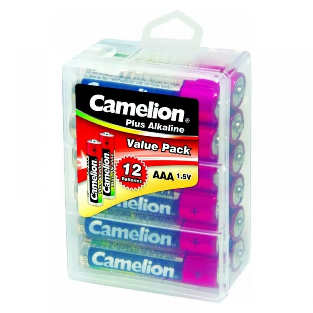 Camelion lr03 plus. Элемент питания lr 3 camelion 12 штук. хамелеон плюс алкалайн. батарейки в блистере.