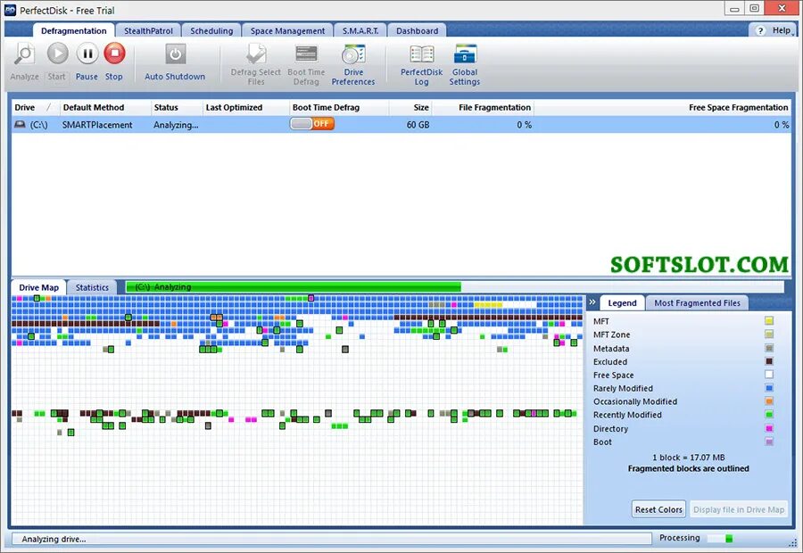 PERFECTDISK. PERFECTDISK professional. PERFECTDISK Enterprise Suite - дефрагментация жестких дисков и SSD. Перфект программы. Space график