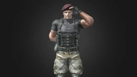 Jack Krauser Mercenaries RE4 3d Model 3D Model. 