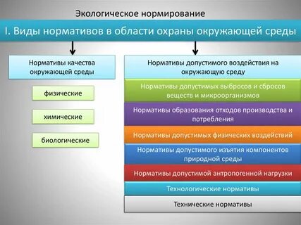Понятие экологический норматив