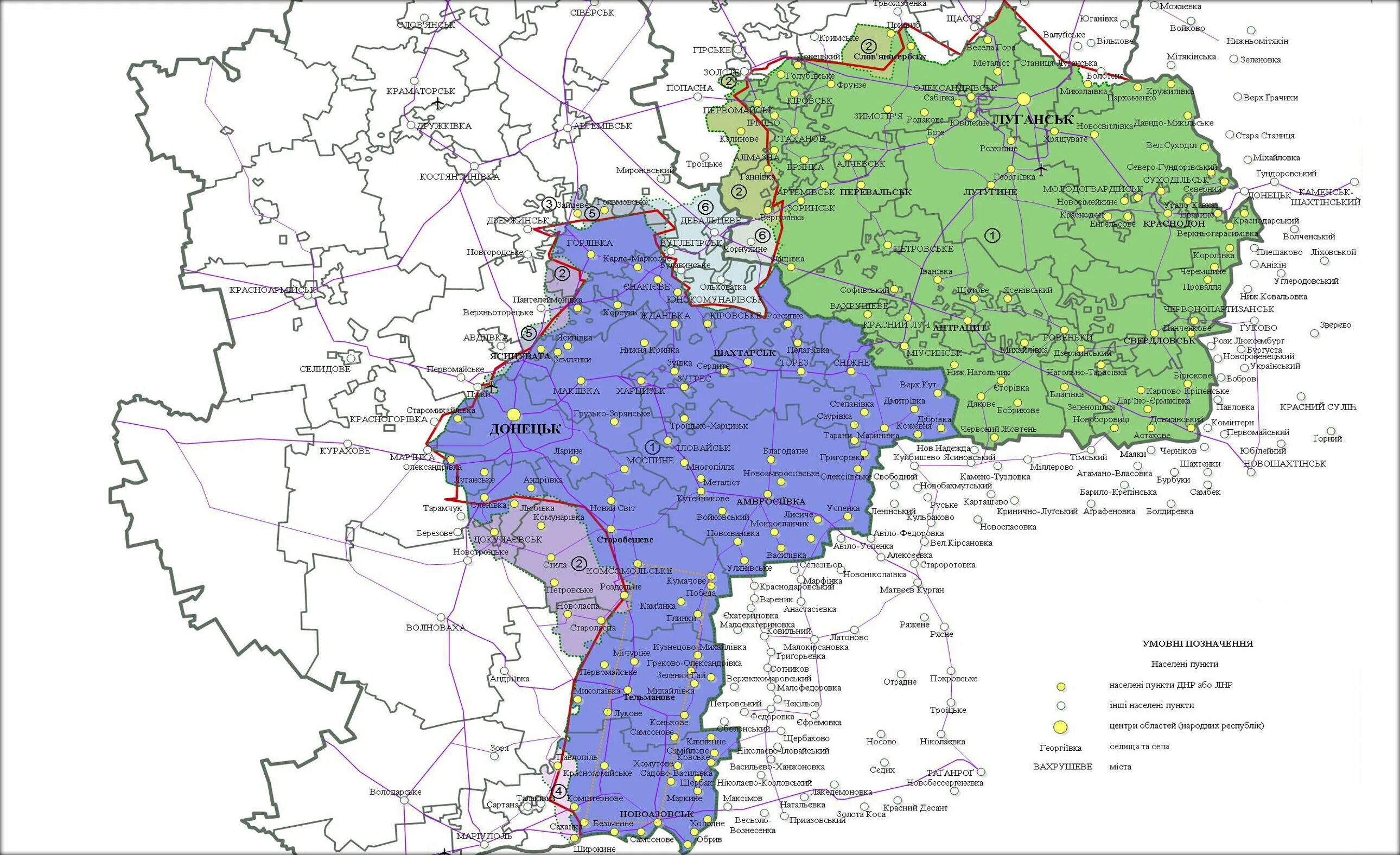 Карта Украины и ДНР И ЛНР. Границы ДНР И ЛНР на карте Украины. Карта Донецкой и Луганской областей с линией разграничения на карте. Карта России с ДНР И ЛНР.