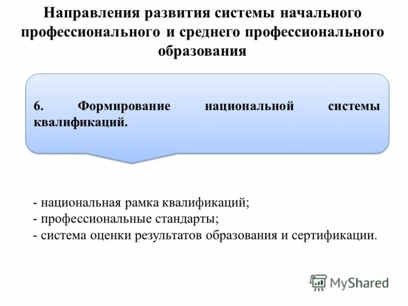 Система начального и среднего профессионального образования. Направления развития начального профессионального образования. Основные тенденции развития профессионального образования. Основные направления развития образования в России.