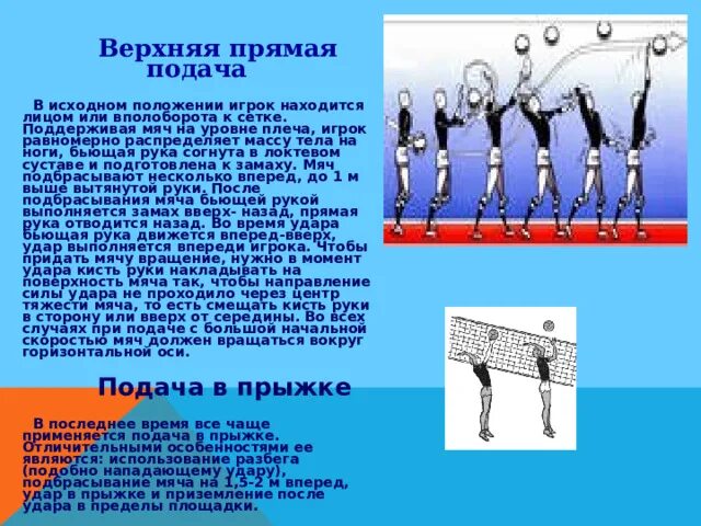 Сколько секунд отводится в волейболе на выполнение. Техника выполнения верхней подачи в волейболе. Верхней прямой подачи в волейболе. Верхняя прямая подача. Верхняя прямая подача мяча в волейболе.