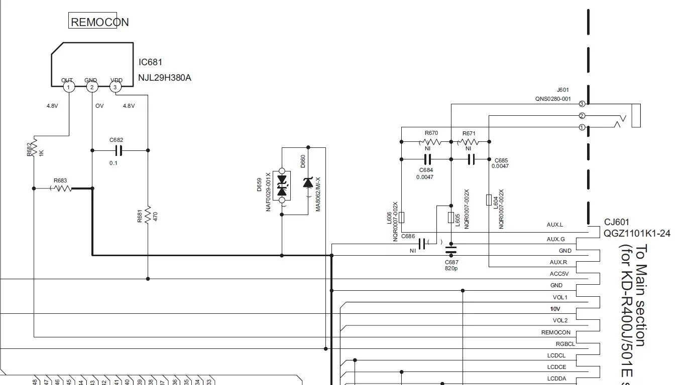 JVC KD-AR770-G720-G721-G722-G724-G725-G727 Service Manual download, schematics, 