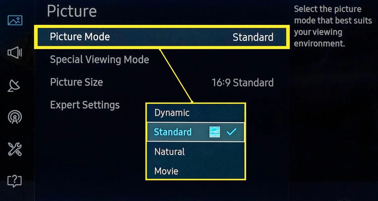 Режимы изображения телевизора Samsung. TV settings. Samsung settings. Ночной режим изображения на телевизоре.