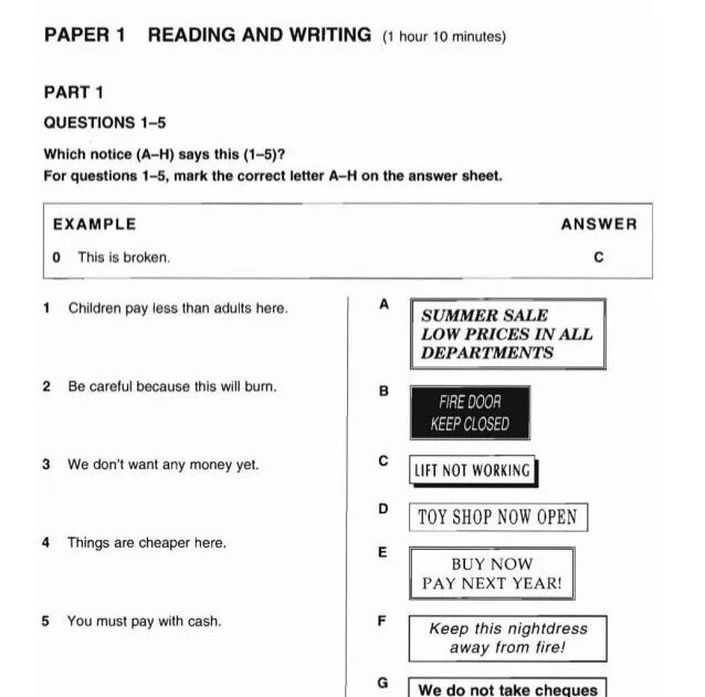Test part 2. Тест 1 reading and writing. key english test reading and writing sample test ответы. чтение ket. ket образцы.