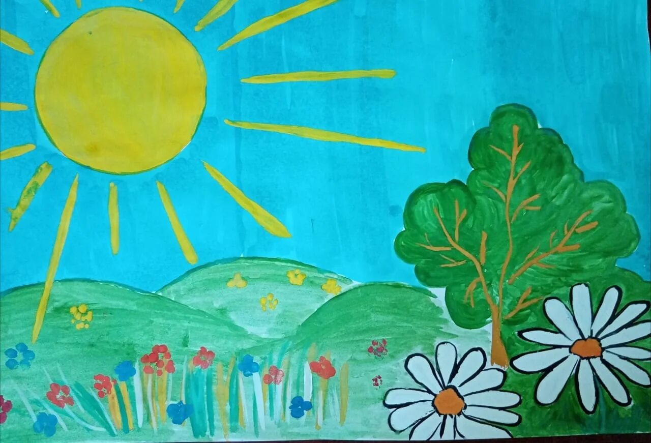 Рисунки на тему лето для детей. Рисунок на тему лето. Леторнсунок. Рисунки на тему лето для детей. Рисование лето в старшей группе.