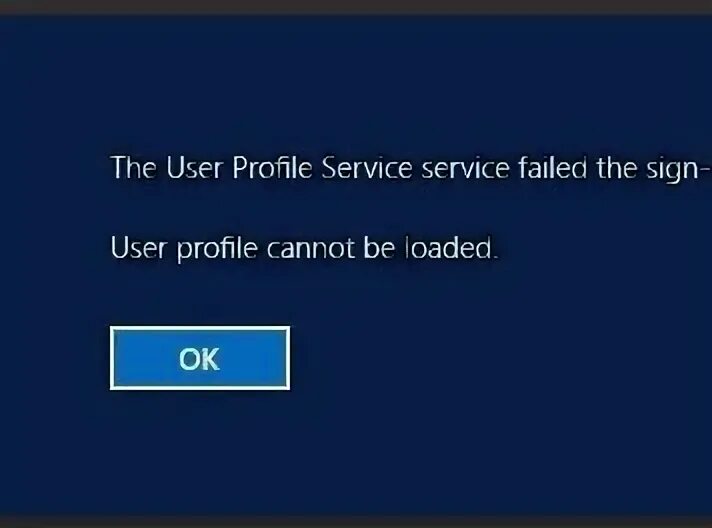 User login error