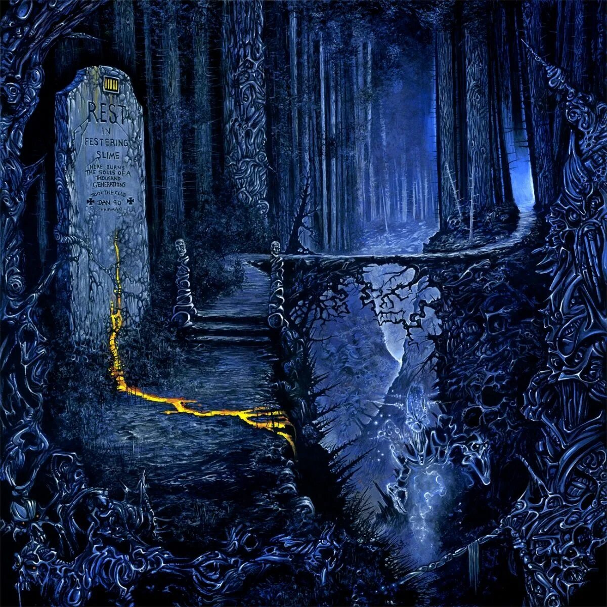 Hand path. Entombed 1990. дэн сигрейв. dan seagrave художник. entombed - left hand path (1990).