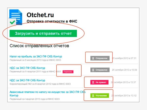 Видео отчет отправлено