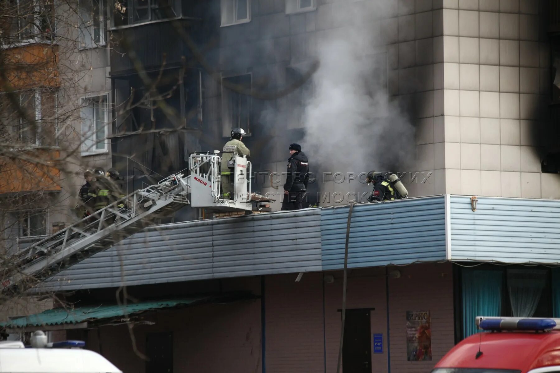 Пожар в московском вчера