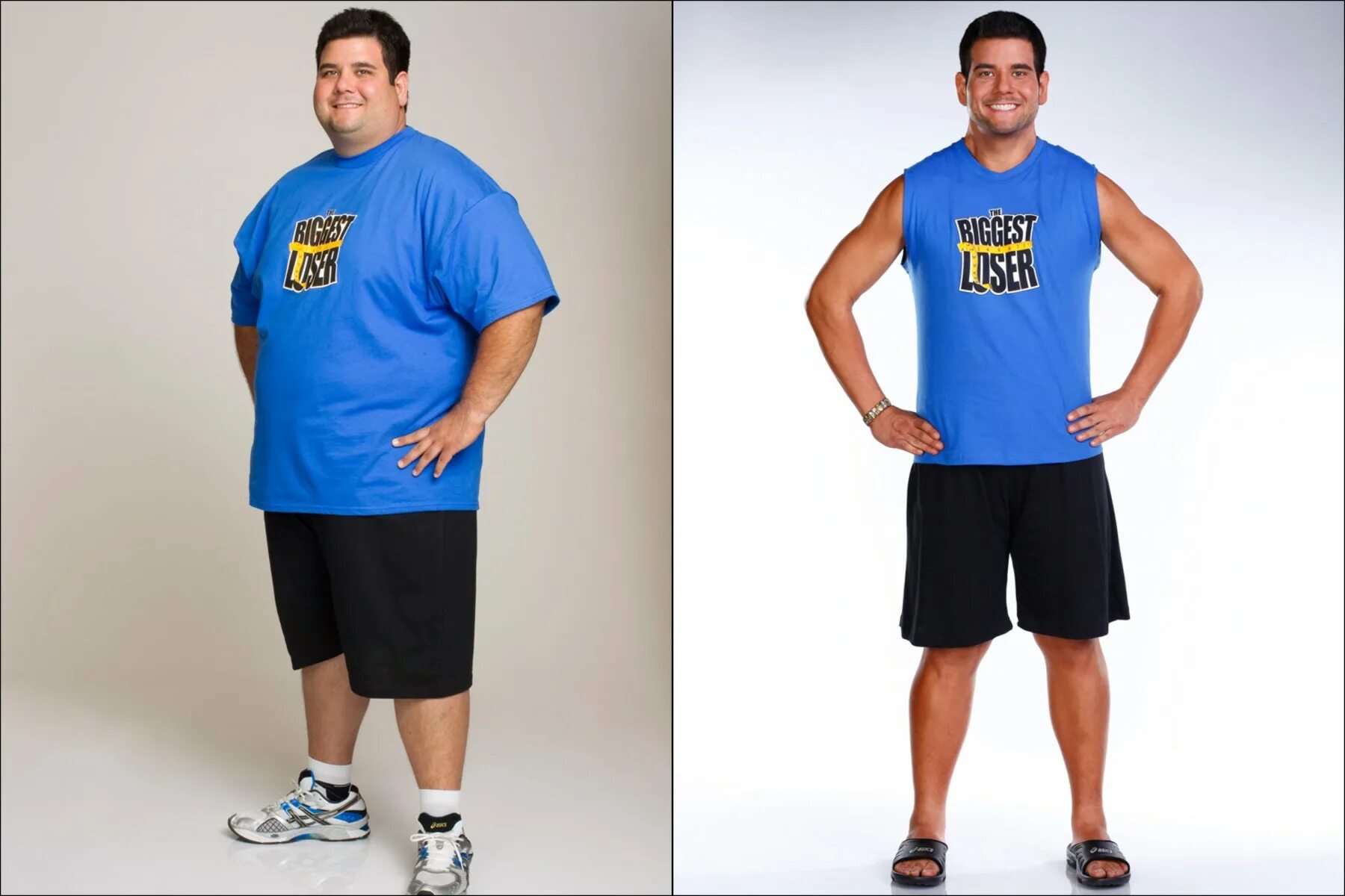 Рост 100 метр. Похудение до после biggest loser. 75 килограмм человек. 100 кг одежды.