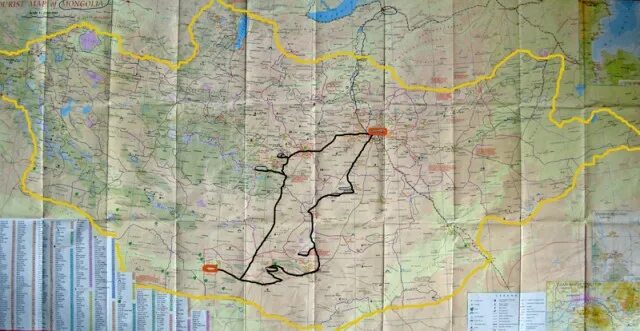 Маршрут по монголии. Хилдехарой карта. карта автомобильных дорог монголии. маршрут гранд тур в монголии на карте.