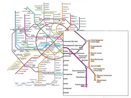 Метро некрасовка на карте метрополитена