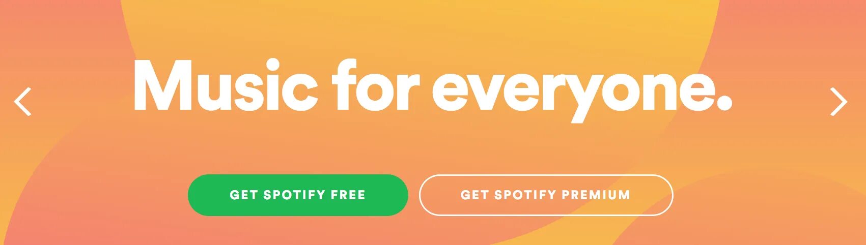 Something for everyone. Music for everyone. Music for Spotify. Music not for everyone.