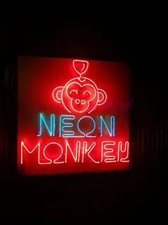 Neon monkey bar
