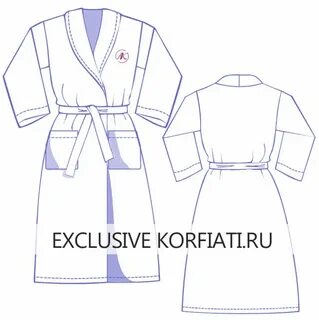 Выкройка халата с запахом 50