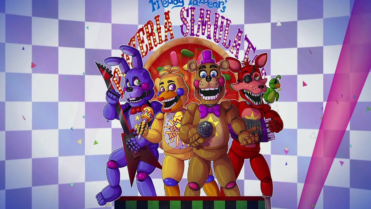 Freddy s pizzeria. Freddy Fazbear’s Pizzeria Simulator s. Пиццерия Фредди фазбер. Супер ФНАФ. FNAF Rockstar Foxy.