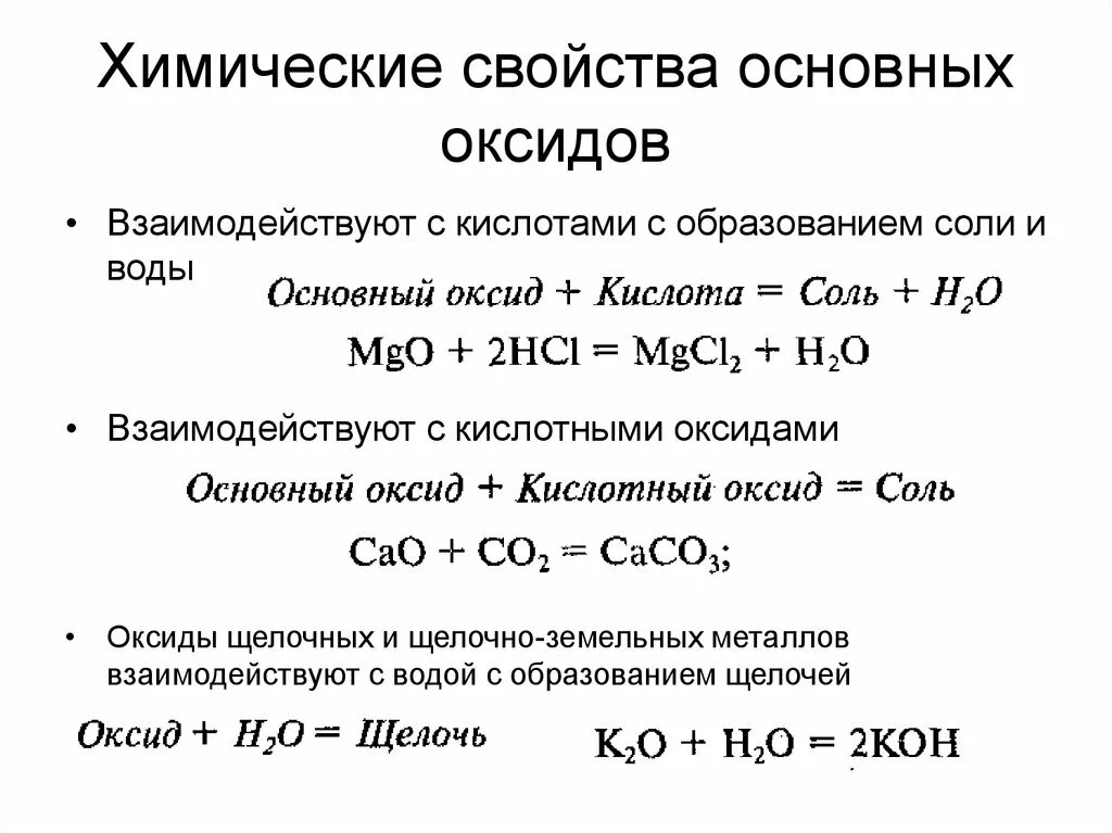 Химические свойства оксидов взаимодействуют. Химические свойства кислотных оксидов взаимодействие с щелочами. Основные оксиды реагируют с кислотами и кислотными оксидами. Основные оксиды реагируют с кислотными оксидами. С кем реагируют основные оксиды