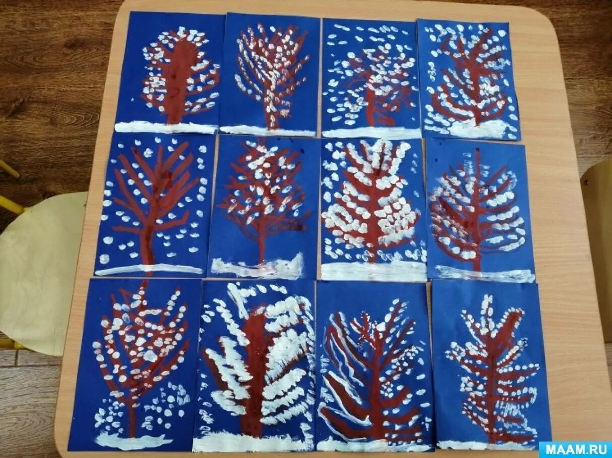 Деревья в снегу вторая младшая группа рисование. Рисование зимнее дерево в средней группе. Рисование зимнее дерево младшая группа. Рисование в средней группе зимой. Рисование в средней группе зима.
