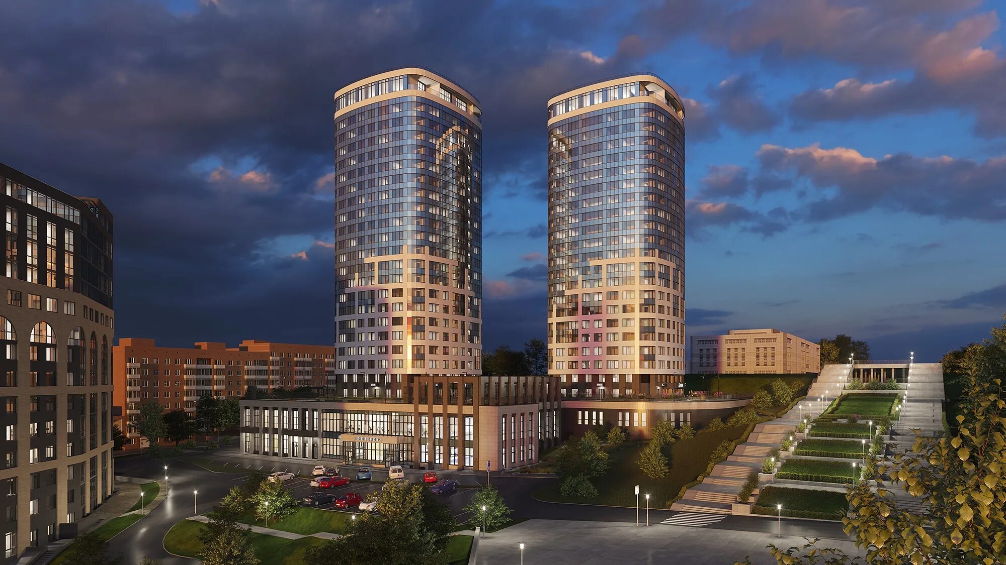 Respublika Residential Complex Modern Glass