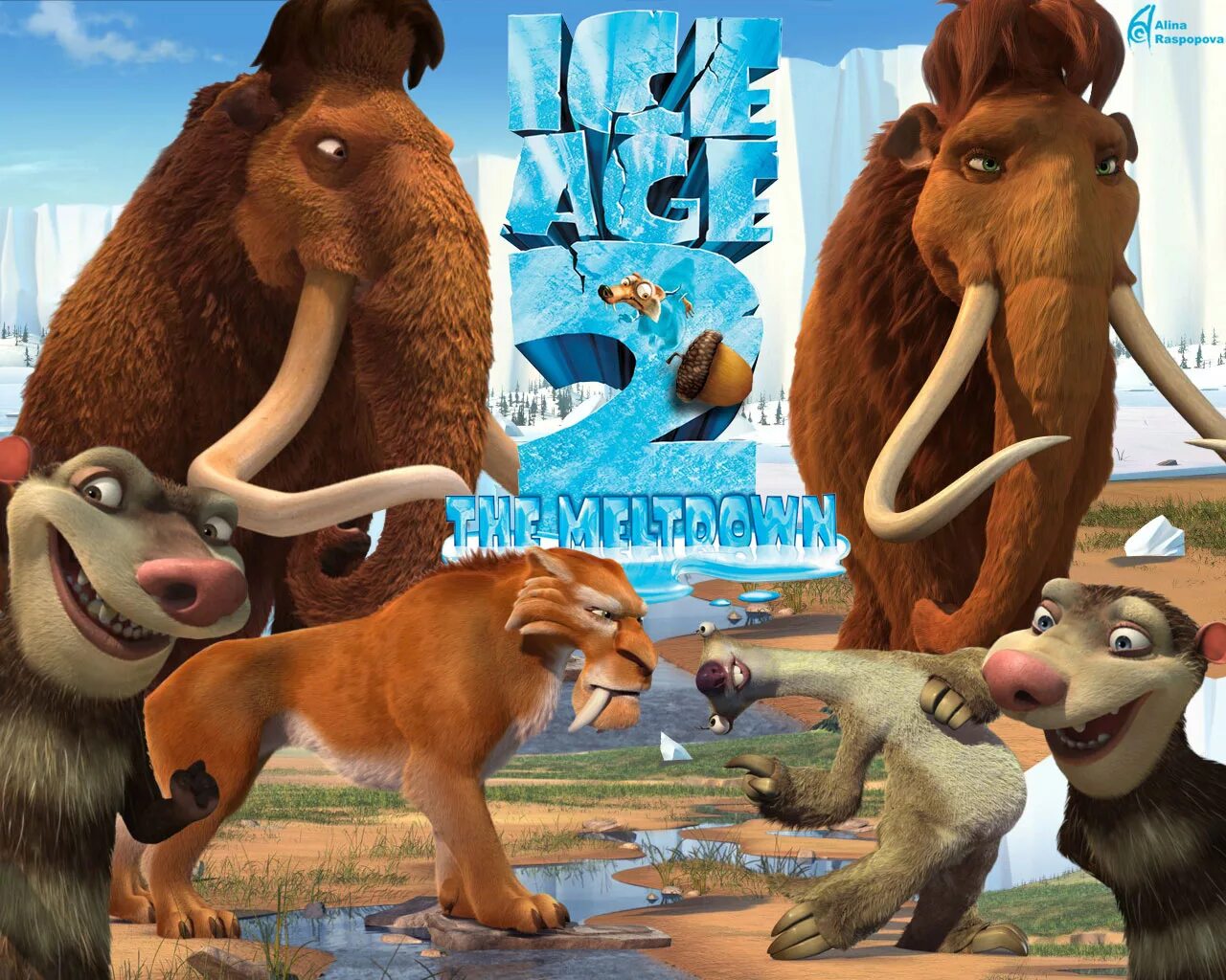 Зимний периуд или период. Ледниковый период Элли. Ice age 2002.