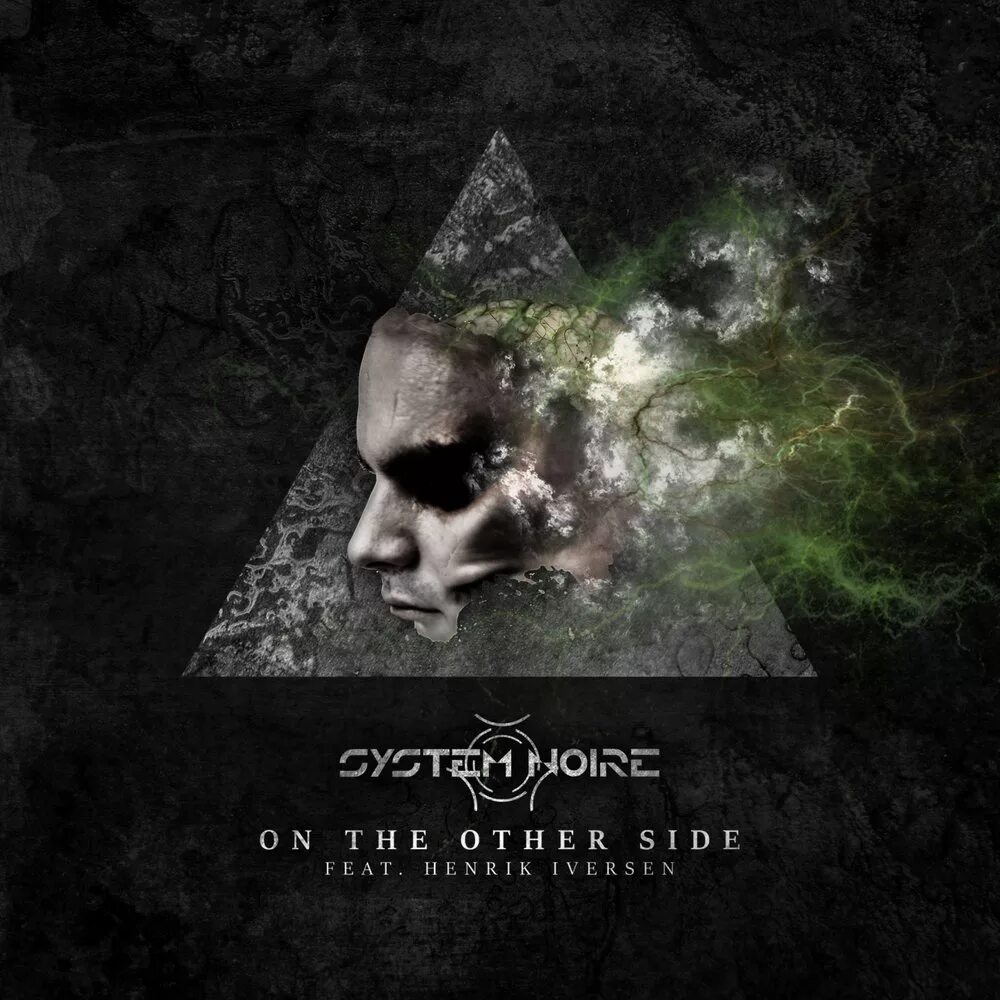 Is on the other side. Other side. ruined conflict feat. henrik iversen the silent ones. desastroes ebm music group logo.