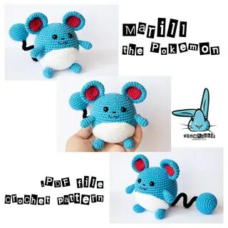 Marill the Pokemon Pokemon Go and Pokemon manga inspired Etsy.