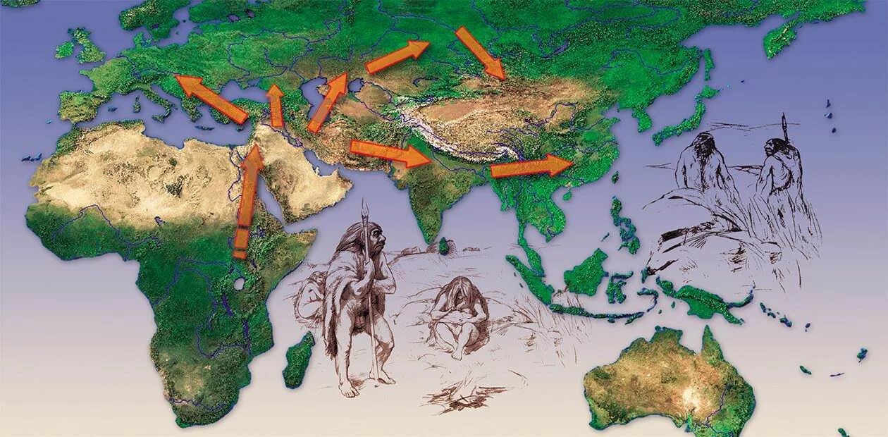 Основание земли человека. Африка прародина человечества. Карта миграции древних людей. Первая волна миграции древнего человека из Африки. Карта миграции хомо сапиенс.