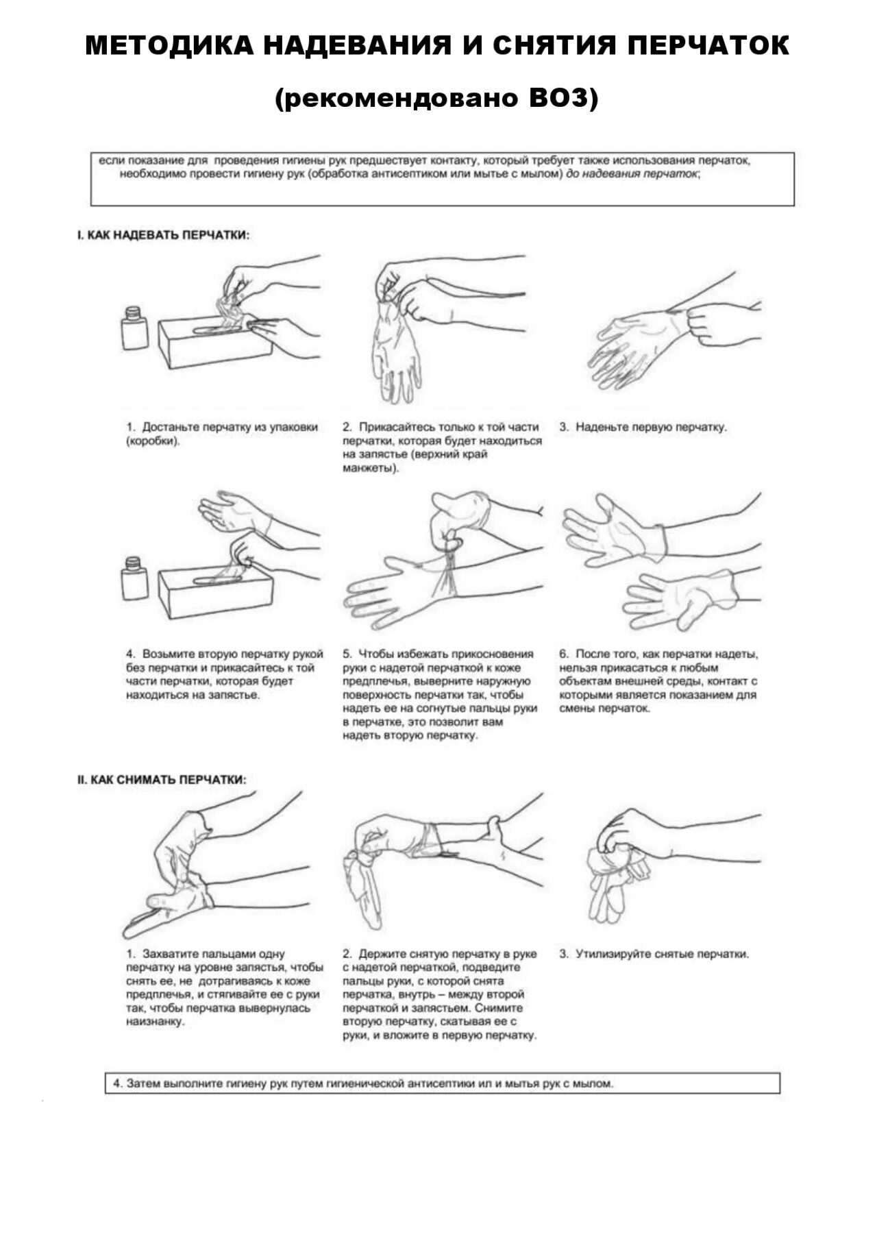 После снятия перчаток. Обработка рук надевание и снимание перчаток. Как правильно надевать перчатки медицинские. Как правильно одевать перчатки медицинские. Надевание перчаток алгоритм.