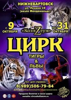 Расписание цирка в тольятти