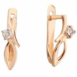 Серьги из красного золота 585