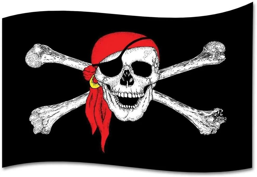 Веселый роджер. Пиратские атрибуты. Череп для пиратской вечеринки. Пиратский флаг. Веселый Роджер для детей.