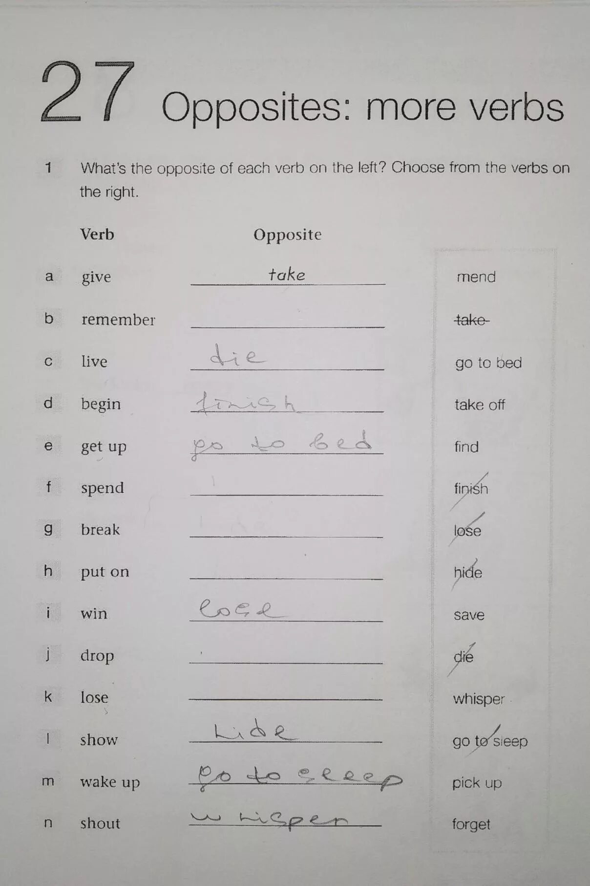Adjectives and their opposites match the adjectives. Write down the opposites. Opposite adjectives. Write down the opposites. Write the opposites.