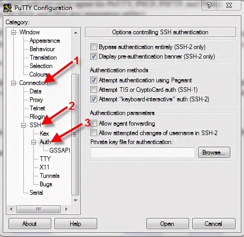 Ssh permissions are too open. Как подключиться к серверу через putty. putty ssh. putty auth. putty как подключиться по ssh.