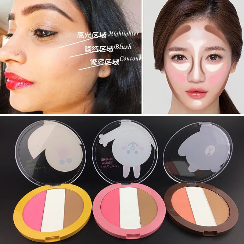Highlighter contour