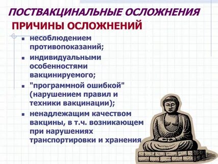 Поствакцинальные осложнения после введения вакцины