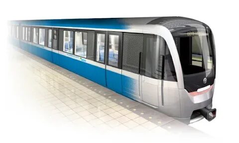 Метро на белом фоне